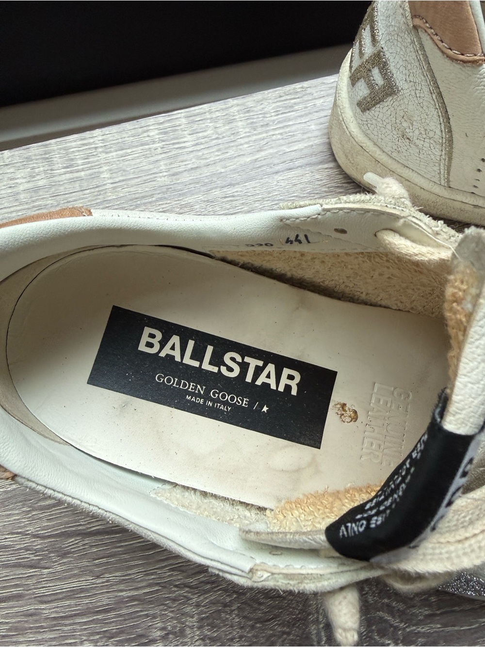 Golden Goose Women’s Cream Leather Star Sneakers - Picture 2 of 12